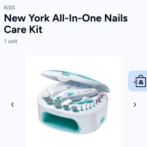 KISS New York Nail Care Set in White and Blue